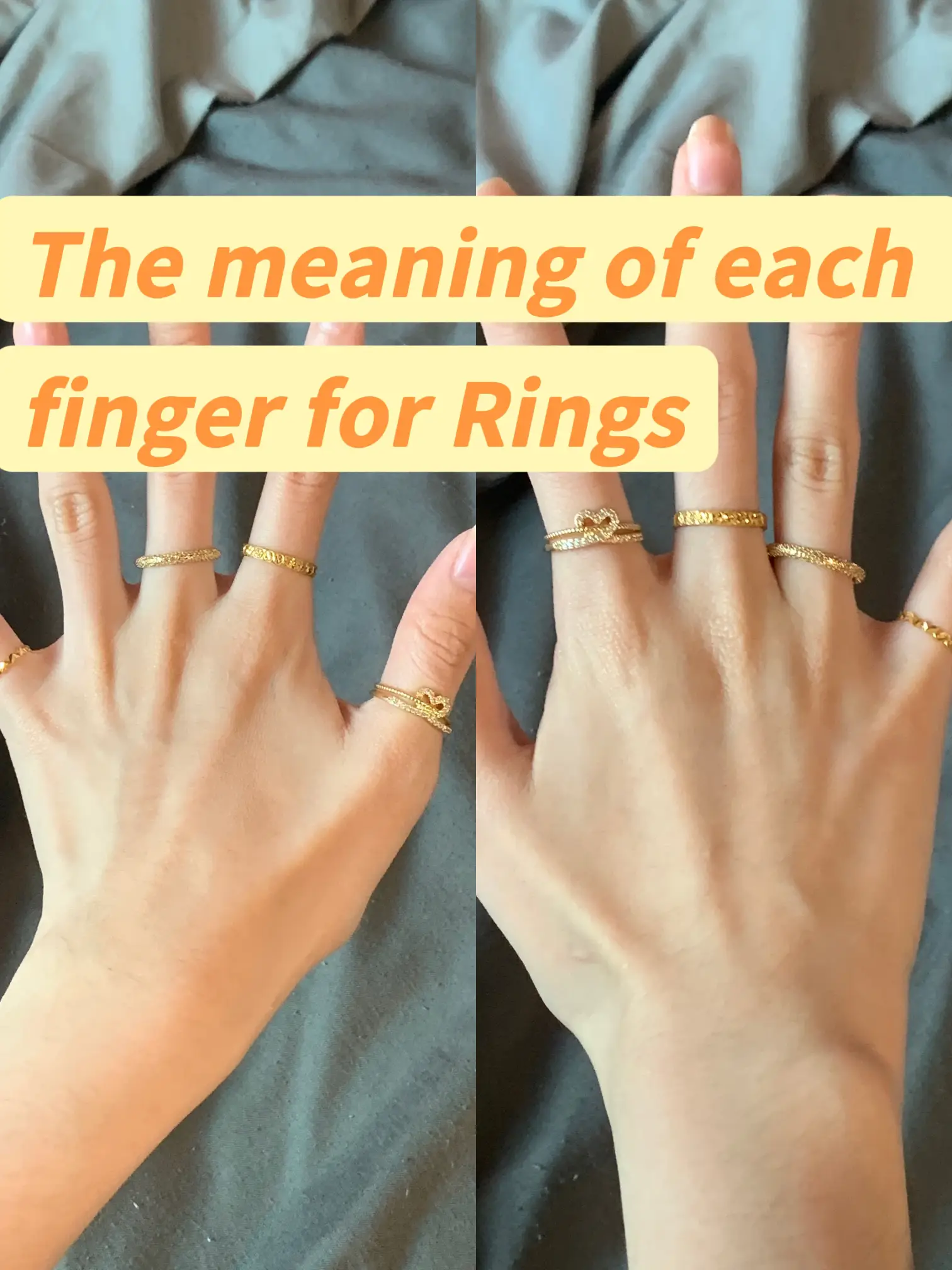 Meaning of Each Finger for Wearing Rings