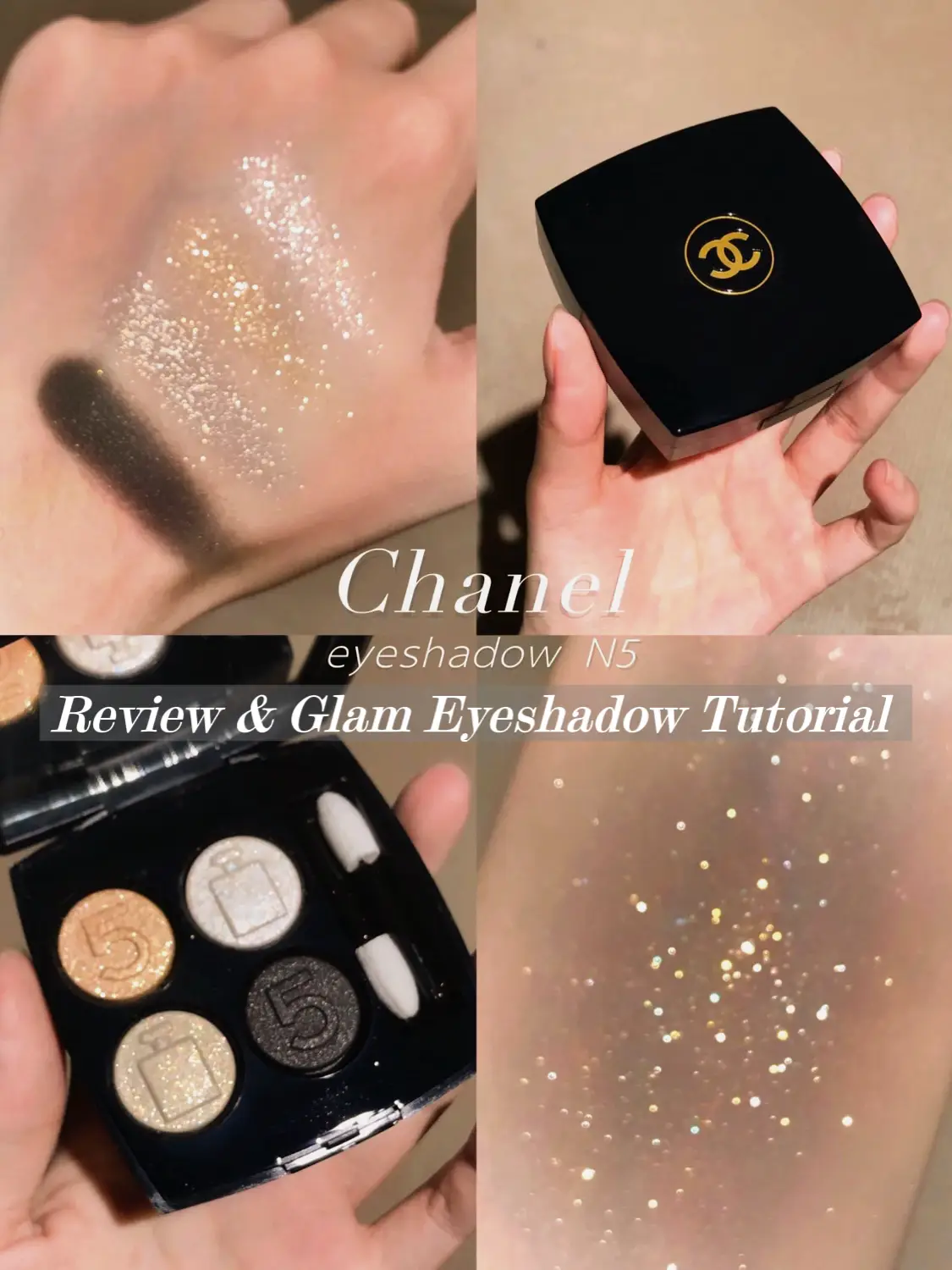 Chanel N5 Eyeshadow | Easy to Get Sparkly Eye👀💫 | Gallery posted by  Bellastudio | Lemon8
