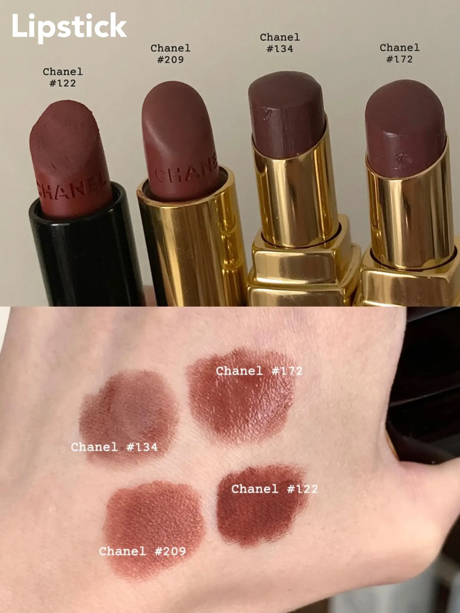 CHANEL Brown Lipstick Collection| Fall & Winter🤎❄️ | Gallery posted by  Maggie | Lemon8